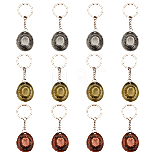 12Pcs 3 Colors Alloy Keychain KEYC-DC0001-02-1