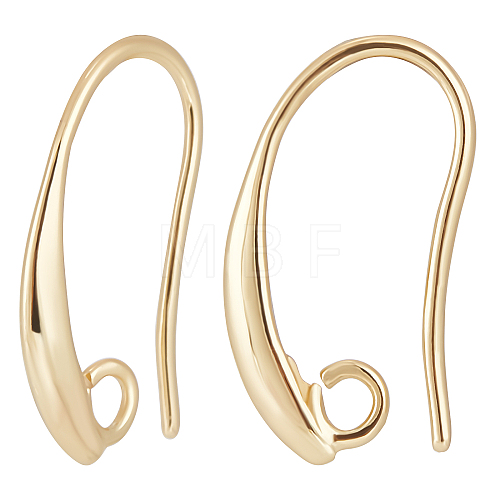 40Pcs Brass Earring Hooks KK-BBC0004-57-1