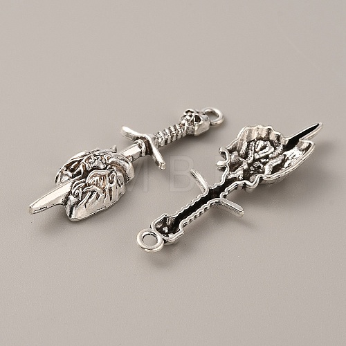 Gothic Tibetan Style Alloy Pendants FIND-CJC0016-22A-1