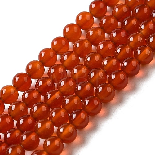 Natural Agate Beads Strands X-G-G390-6mm-03-1