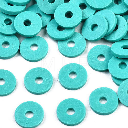 Handmade Polymer Clay Beads CLAY-R067-6.0mm-B34-1