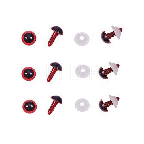 Craft Plastic Doll Eyes DIY-WH0015-12mm-A01-1