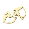 201 Stainless Steel Pendants STAS-F368-03A-G-2