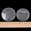 Blank Flat Round Acrylic Button Pin Badge with Iron Pins FIND-L029-01P-02-3