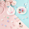 30Pcs 15 Styles UV Plating Rainbow Iridescent Acrylic Beads OACR-BM0001-15-7