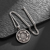 Alloy Gothic Seven Archangels Seal Magic Circle Pendant Necklaces for Men WG0D1B4-01-3
