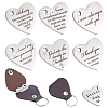 6Pcs 6 Styles PU Leather Keychains KEYC-ME0001-18-1