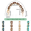 WADORN 4Pcs 4 Colors Imitation Stone Acrylic Boston Link Chains Bag Straps FIND-WR0005-21-2