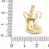 Christmas Brass Micro Pave Cubic Zirconia Pendants KK-K413-01C-G-3