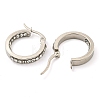 202 Stainless Steel Hoop Earrings EJEW-H003-42P-01-2