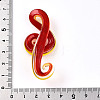 Handmade Gold Sand Lampwork Big Pendants LAMP-T023-08E-3