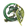 Pelycosaur Alloy Enamel Lapel Pins for Backpack Clothes JEWB-G044-02AS-01-1