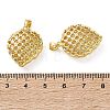 Brass Micro Pave Clear Cubic Zirconia Pendants KK-D221-19G-08-3