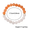 Natural White Jade Round & Topaz Jade Beaded Stretch Bracelets for Women Men BA4782-4