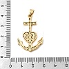 Brass Micro Pave Clear Cubic Zirconia Pendants KK-H267-39G-3