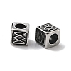 Retro 316 Surgical Stainless Steel European Style Beads STAS-L307-15AS-02-2