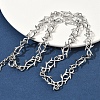304 Stainless Steel Barbed Wire Chain Necklaces NJEW-D345-01P-1