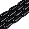 Opaque Glass Beads Strands GLAA-Q113-03A-CM-2