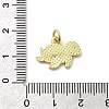 Brass Enamel Pendants KK-P338-03A-G-3