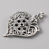 Alloy Rhinestone Hang Snap Base Pendant for Interchangeable Snap Charms Jewelry Making LS-FIND-WH0045-87AS-2