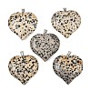 Natural Dalmatian Jasper Pendants GG-K002-04L-1