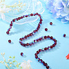 1 Strand Electroplate Transparent Glass Beads Strands EGLA-TADJ0001-15A-5