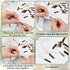 200Pcs 4 Colors DIY Shoelaces Head Repair KK-CY0001-13-6