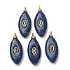 Dyed Natural Lapis Lazuli Pendants GG-CBAA798-04G-03-1