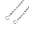 0.9MM Brass Box Chain Necklaces Making NJEW-D302-74P-2