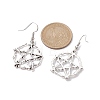 Antique Silver Alloy Dangle Earrings EJEW-JE05551-3