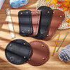   6Pcs 6 Style PU Leather Knitting Crochet Bags Nail Bottom Shaper Pad DIY-PH0009-51-5