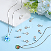 100Pcs Tibetan Style Alloy Heart Glue-on Flat Pad Pendant Bails FIND-SP0001-85-4