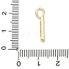 Brass Micro Pave Clear Cubic Zirconia Pendants KK-I476-01G-I-3