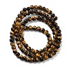 Natural Tiger Eye Beads Strands G-G099-4mm-4-4