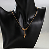 Elegant Real 18K Gold Plated Minimalist Brass Pendant Necklaces for Girlfriend's Birthday Gift YE5710-1
