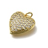 Brass Micro Pave Cubic Zirconia Pendants KK-C090-42G-03-2