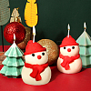 2Pcs 2 Style Christmas Candle Silicone Molds CAND-FH0001-03-4