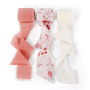 3 Rolls 3 Styles Polyester Printed Ribbons OCOR-TA0001-54-9