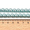 Eco-Friendly Dyed Glass Pearl Round Beads Strands HY-A002-8mm-RB106-6