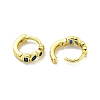 Brass Micro Pave Cubic Zirconia Hoop Earring EJEW-C088-31G-3