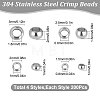 800Pcs 4 Styles 304 Stainless Steel Spacer Beads STAS-BBC0001-37P-2