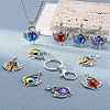 10Pcs 5 Colors Glass Pendants FIND-SZ0002-99-4