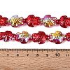 Electroplate Transparent Glass Beads Strands EGLA-N055-04A-04-4