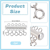 925 Sterling Silver Slide Lock Clasps HJEW-PH02493-2