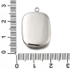 304 Stainless Steel Pave Natural Paua Shell Pendants STAS-Z125-01I-P-3