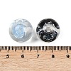 Transparent Resin Inner Flower Beads RESI-C070-16-3