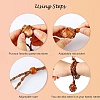 Braided Wax Rope Cord Macrame Pouch Necklace Making NJEW-J007-02-5