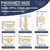 24Pcs 6 Style Ion Plating(IP) 201 Stainless Steel Pendants STAS-FW0001-23-2