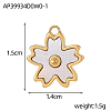 304 Stainless Steel Shell Pendants STAS-OY006-50G-2