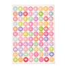 Scrapbooking Round with Capital Letter Self Adhesive Stickers DIY-I071-A05-1